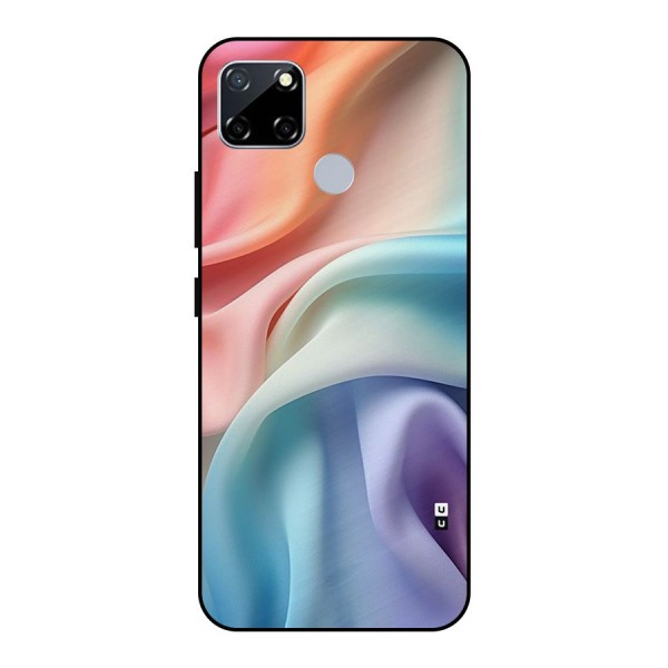 Fabric Pastel Metal Back Case for Realme Narzo 20