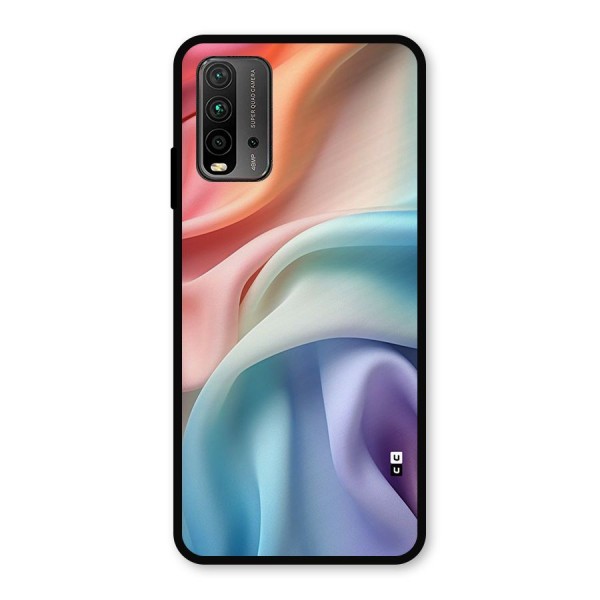 Fabric Pastel Metal Back Case for Redmi 9 Power