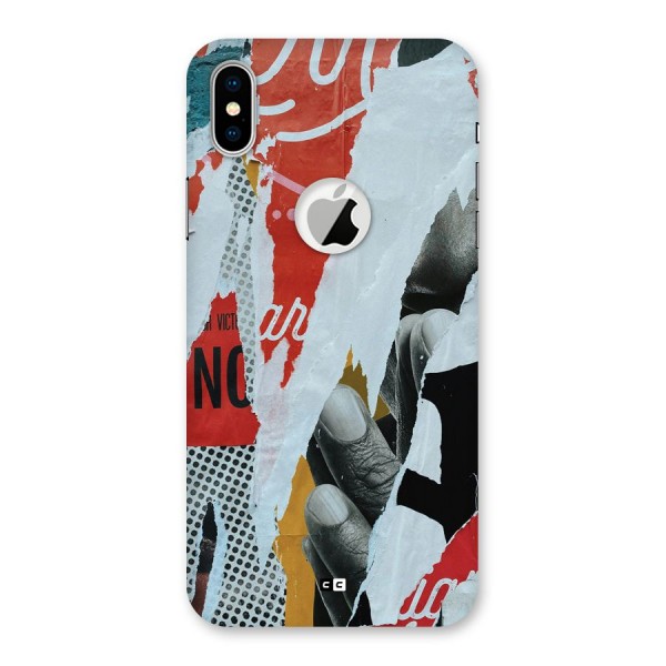 Fabulous Paper Cutout Back Case for iPhone XS Logo Cut