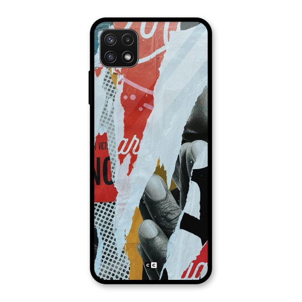 Fabulous Paper Cutout Glass Back Case for Galaxy A22 5G