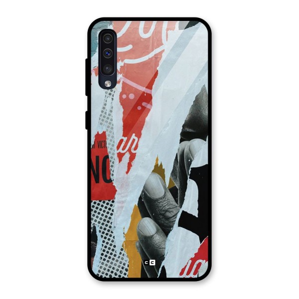 Fabulous Paper Cutout Glass Back Case for Galaxy A50