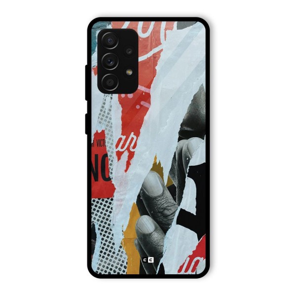 Fabulous Paper Cutout Glass Back Case for Galaxy A53 5G