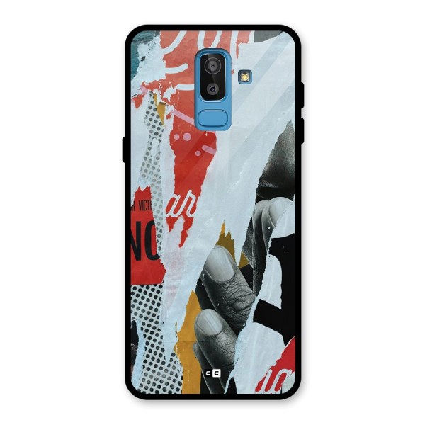 Fabulous Paper Cutout Glass Back Case for Galaxy J8