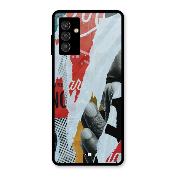 Fabulous Paper Cutout Glass Back Case for Galaxy M13