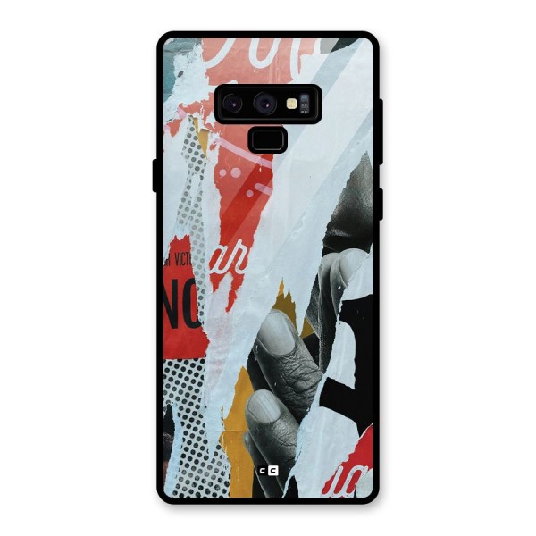 Fabulous Paper Cutout Glass Back Case for Galaxy Note 9