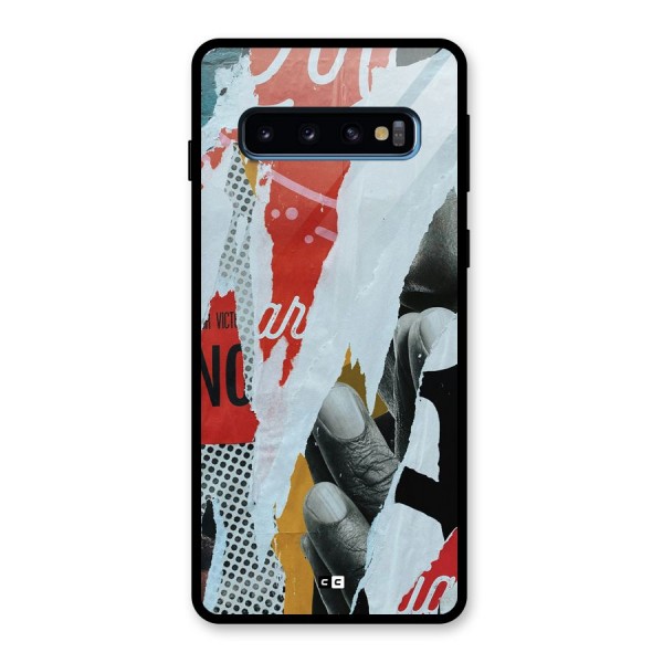 Fabulous Paper Cutout Glass Back Case for Galaxy S10