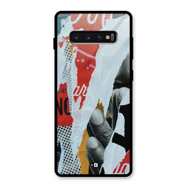 Fabulous Paper Cutout Glass Back Case for Galaxy S10 Plus