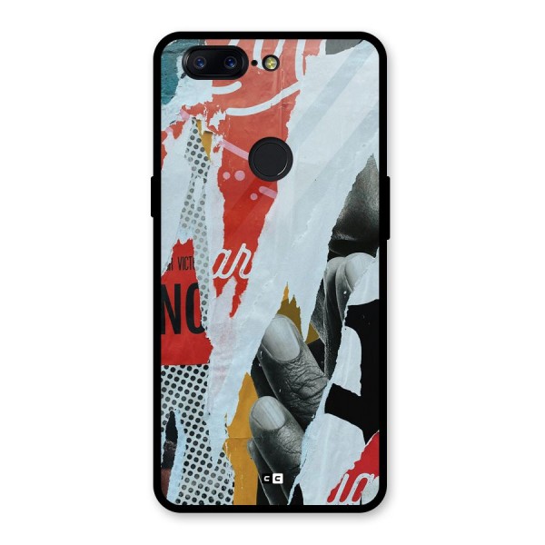 Fabulous Paper Cutout Glass Back Case for OnePlus 5T