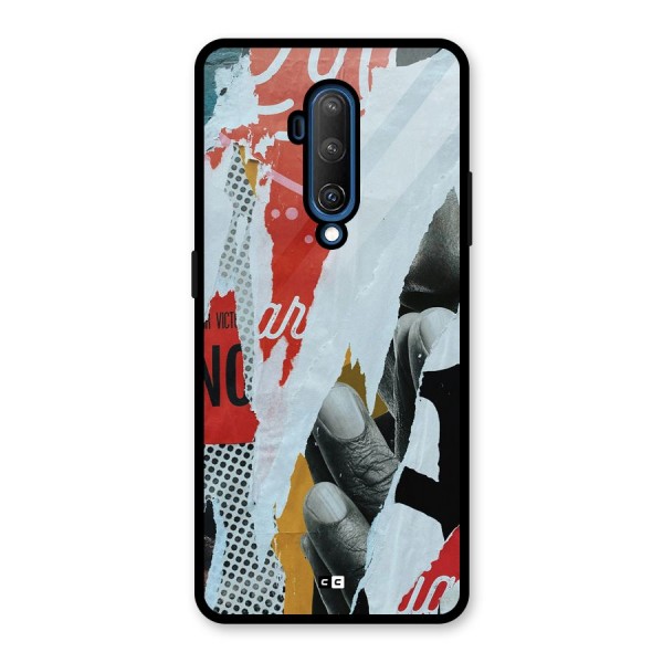 Fabulous Paper Cutout Glass Back Case for OnePlus 7T Pro