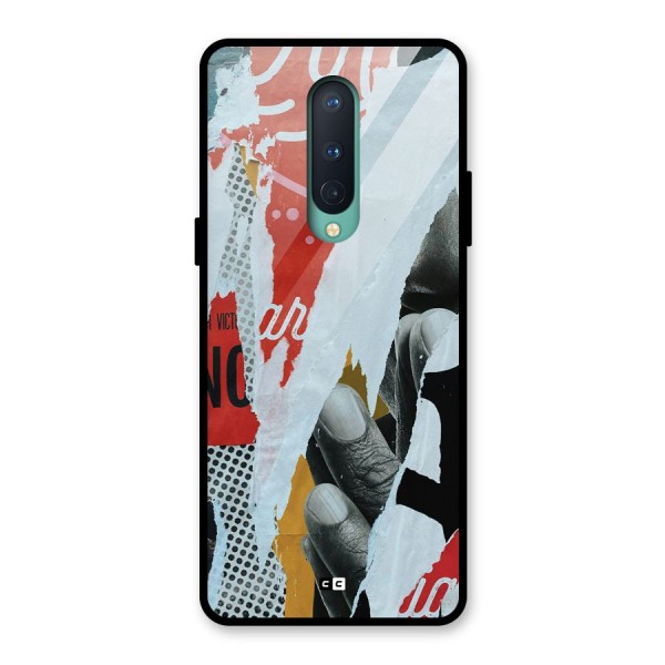 Fabulous Paper Cutout Glass Back Case for OnePlus 8