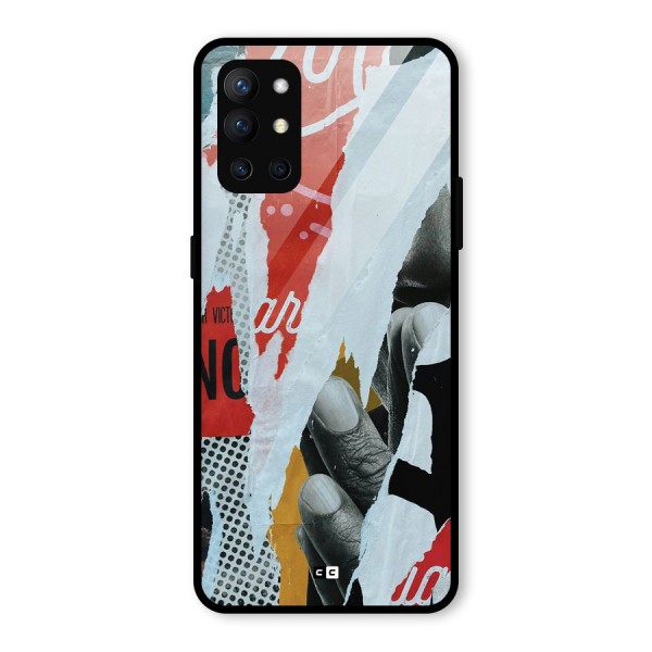 Fabulous Paper Cutout Glass Back Case for OnePlus 9R