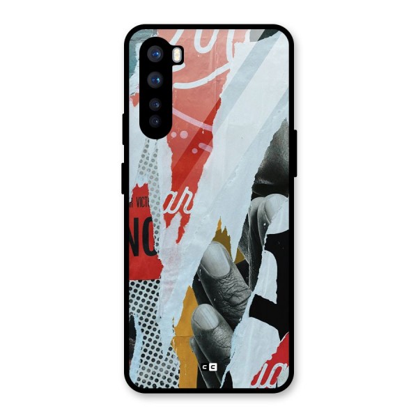 Fabulous Paper Cutout Glass Back Case for OnePlus Nord