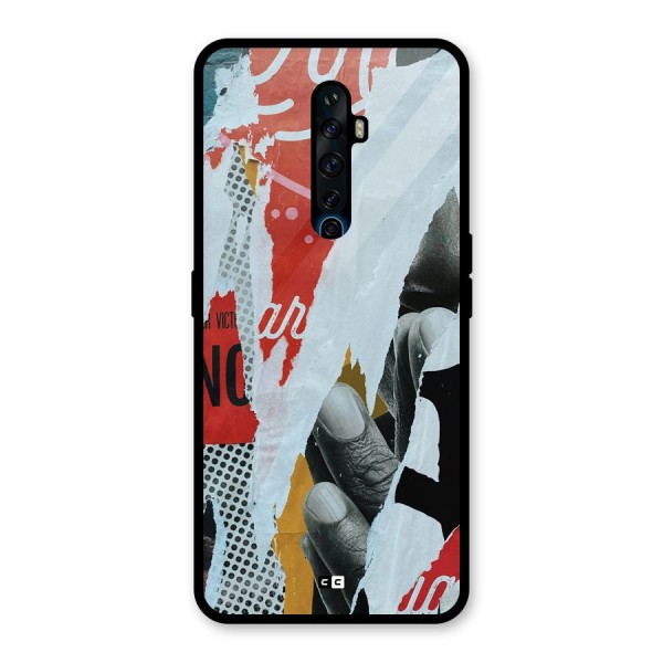 Fabulous Paper Cutout Glass Back Case for Oppo Reno2 F