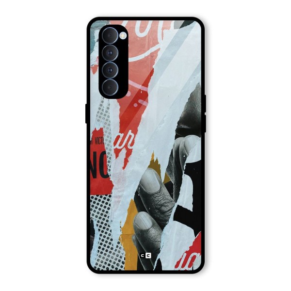 Fabulous Paper Cutout Glass Back Case for Oppo Reno4 Pro