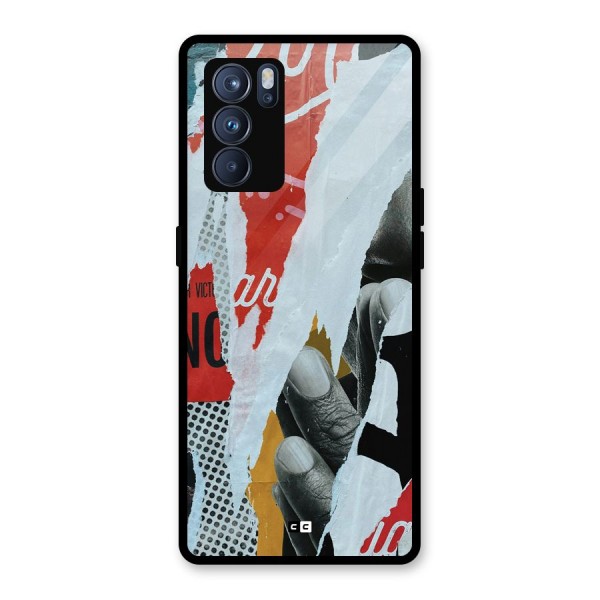 Fabulous Paper Cutout Glass Back Case for Oppo Reno6 Pro 5G