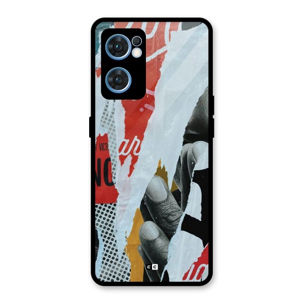 Fabulous Paper Cutout Glass Back Case for Oppo Reno7 5G