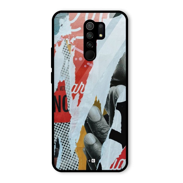 Fabulous Paper Cutout Glass Back Case for Poco M2