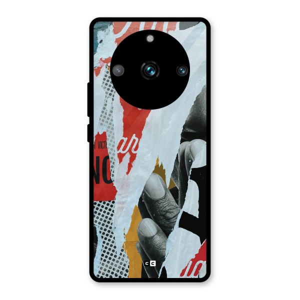 Fabulous Paper Cutout Glass Back Case for Realme 11 Pro