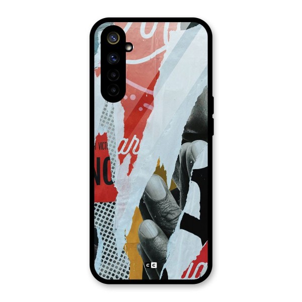 Fabulous Paper Cutout Glass Back Case for Realme 6