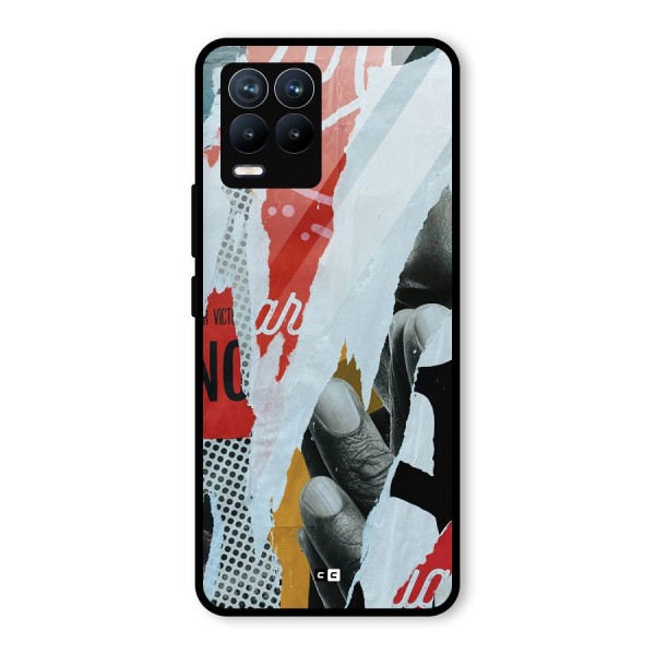 Fabulous Paper Cutout Glass Back Case for Realme 8 Pro