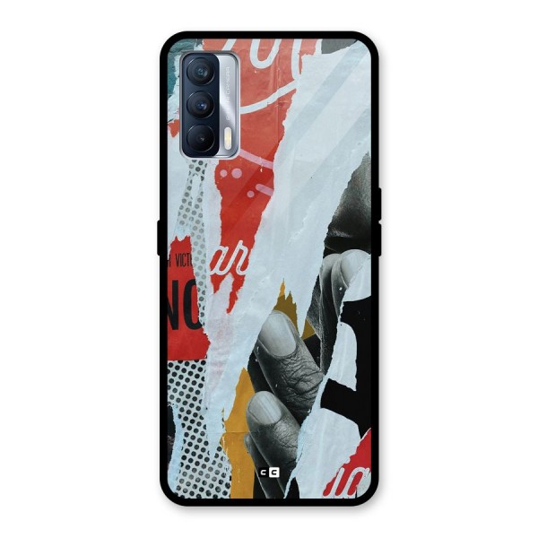 Fabulous Paper Cutout Glass Back Case for Realme X7