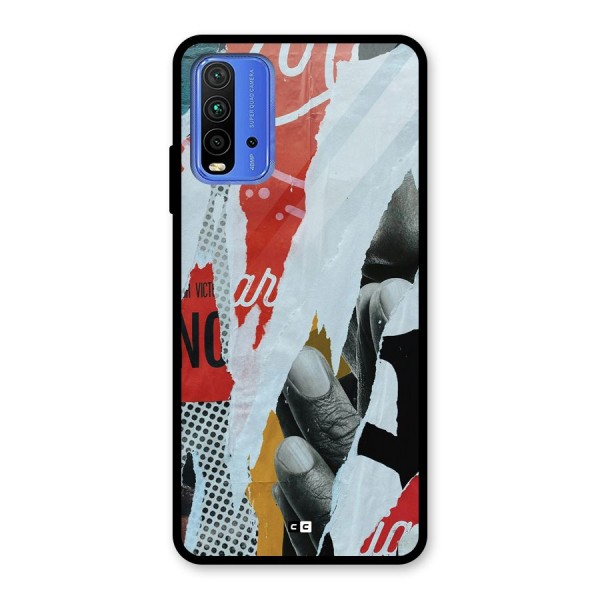 Fabulous Paper Cutout Glass Back Case for Redmi 9 Power