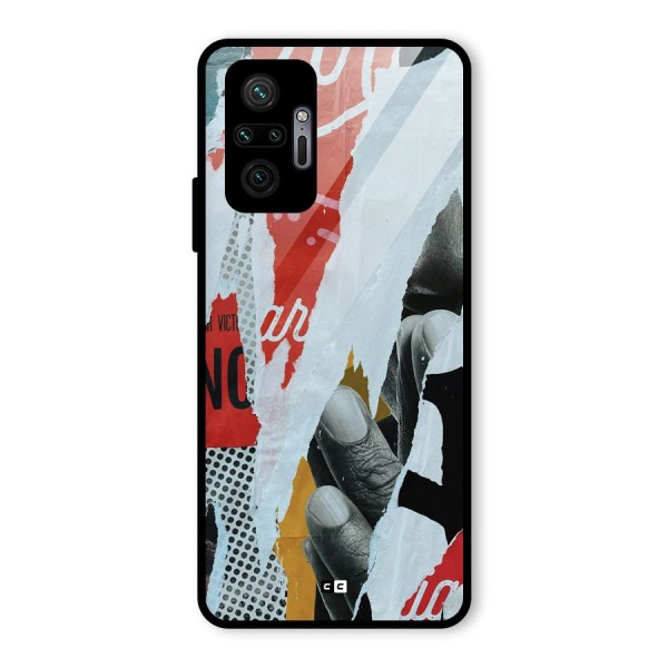 Fabulous Paper Cutout Glass Back Case for Redmi Note 10 Pro