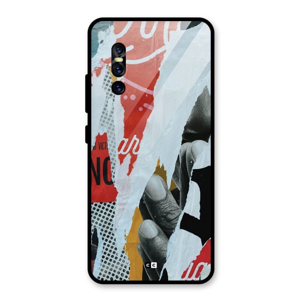 Fabulous Paper Cutout Glass Back Case for Vivo V15 Pro