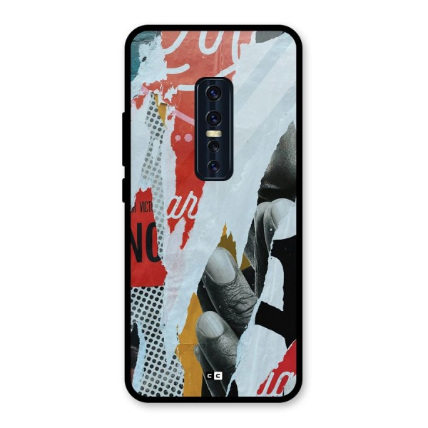 Fabulous Paper Cutout Glass Back Case for Vivo V17 Pro