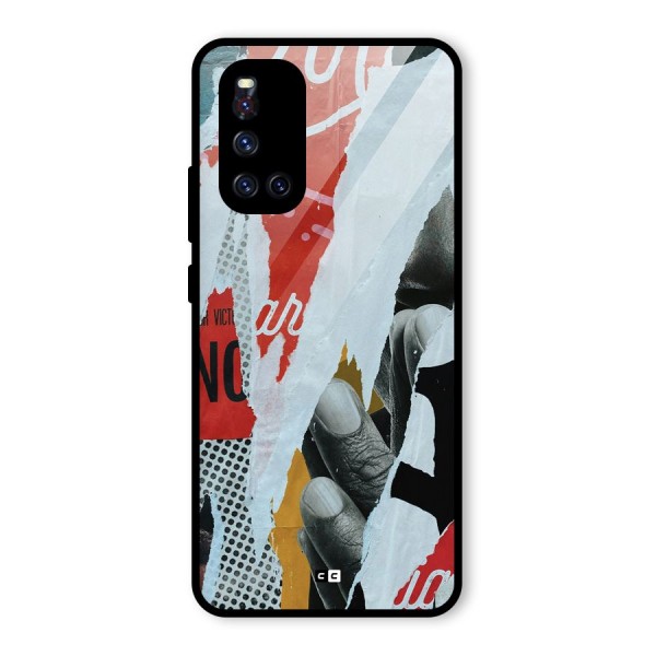 Fabulous Paper Cutout Glass Back Case for Vivo V19