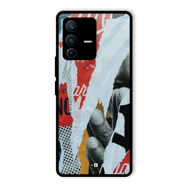 Fabulous Paper Cutout Glass Back Case for Vivo V23 Pro