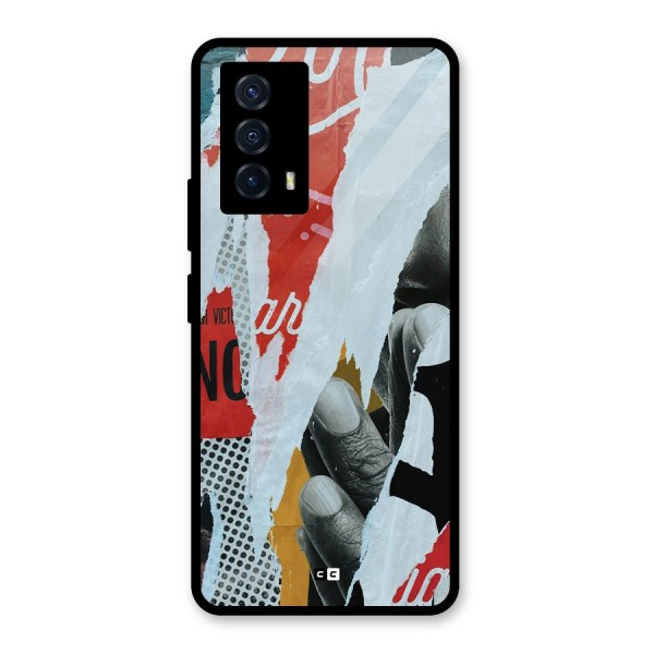 Fabulous Paper Cutout Glass Back Case for Vivo iQOO Z5