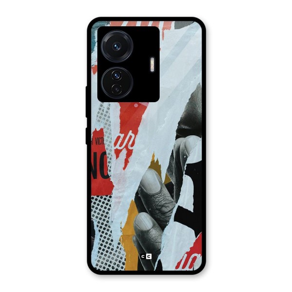 Fabulous Paper Cutout Glass Back Case for Vivo iQOO Z6 Pro