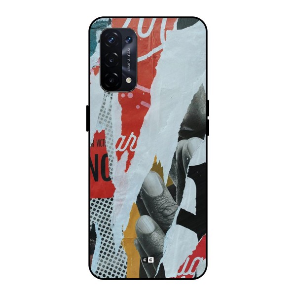 Fabulous Paper Cutout Metal Back Case for Oppo A74 5G