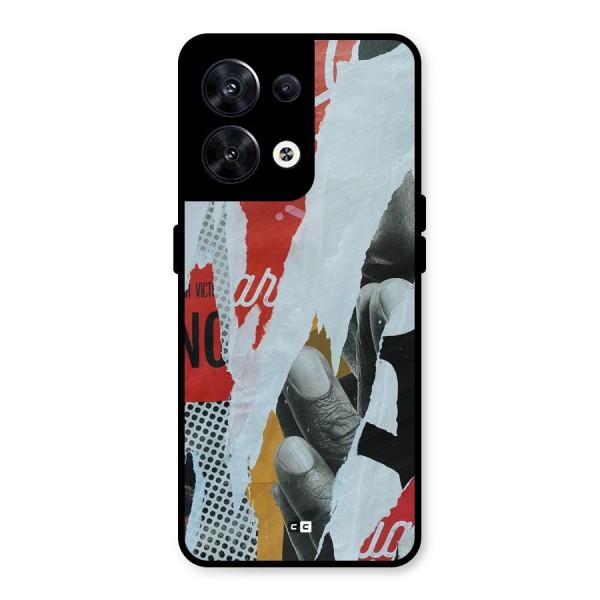 Fabulous Paper Cutout Metal Back Case for Oppo Reno8 5G