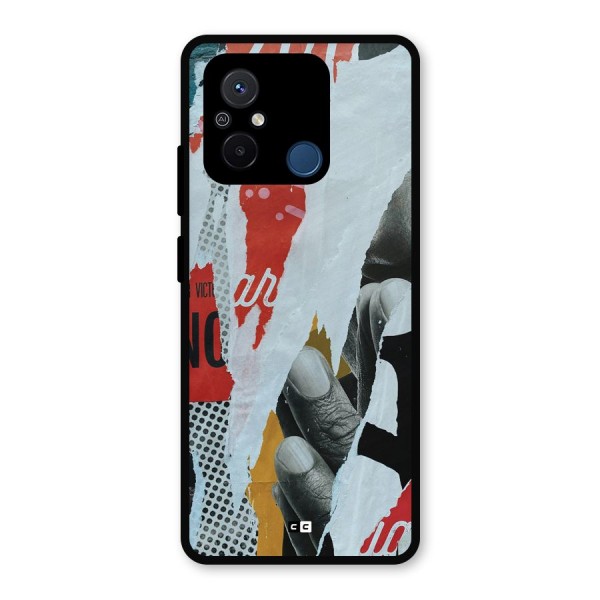 Fabulous Paper Cutout Metal Back Case for Poco C55