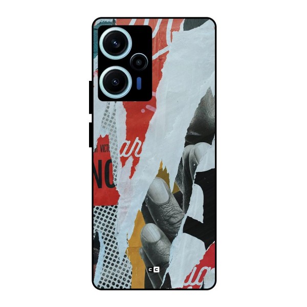 Fabulous Paper Cutout Metal Back Case for Poco F5