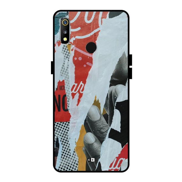 Fabulous Paper Cutout Metal Back Case for Realme 3