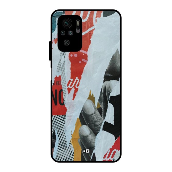 Fabulous Paper Cutout Metal Back Case for Redmi Note 10