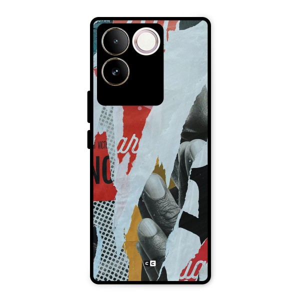 Fabulous Paper Cutout Metal Back Case for Vivo T2 Pro