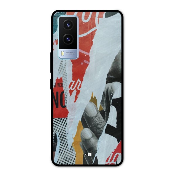 Fabulous Paper Cutout Metal Back Case for Vivo V21e 5G