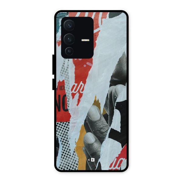 Fabulous Paper Cutout Metal Back Case for Vivo V23 5G