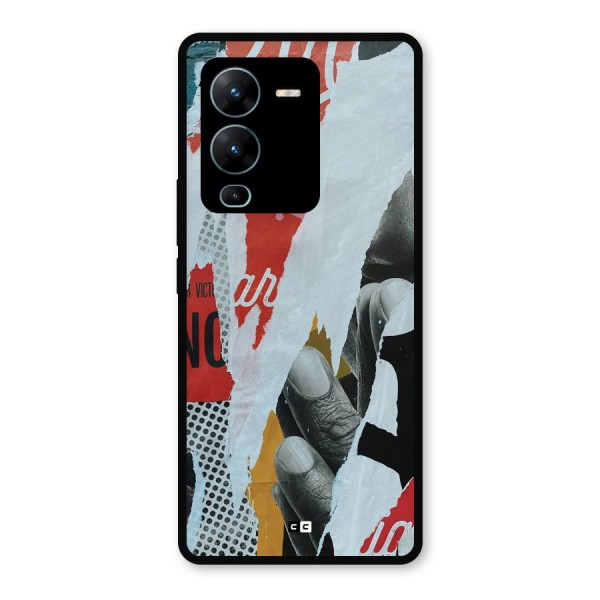 Fabulous Paper Cutout Metal Back Case for Vivo V25 Pro