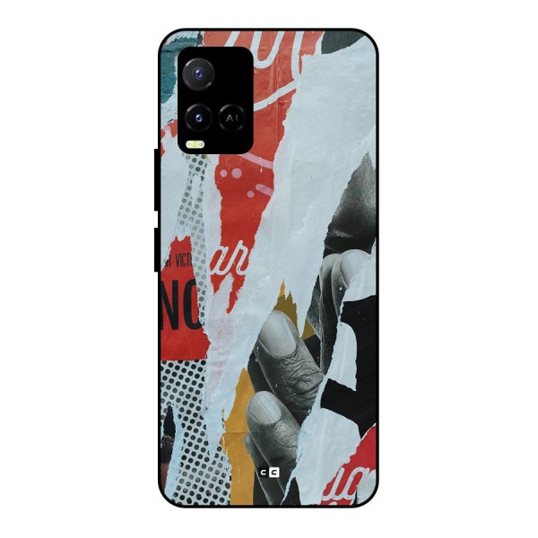 Fabulous Paper Cutout Metal Back Case for Vivo Y21