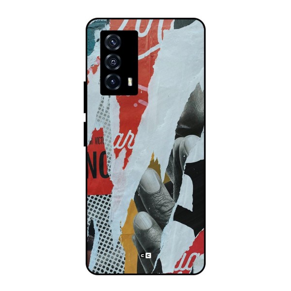 Fabulous Paper Cutout Metal Back Case for iQOO Z5