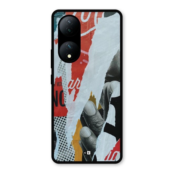 Fabulous Paper Cutout Metal Back Case for iQOO Z7