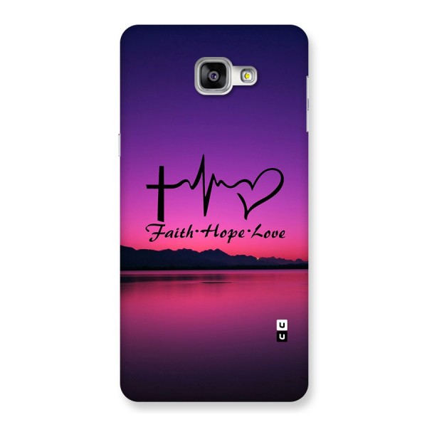 Faith Hope Love Evening Sky Back Case for Galaxy A9