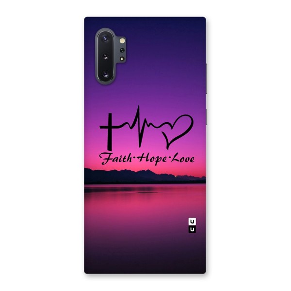 Faith Hope Love Evening Sky Back Case for Galaxy Note 10 Plus