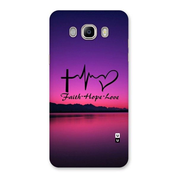 Faith Hope Love Evening Sky Back Case for Galaxy On8