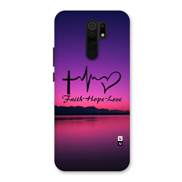 Faith Hope Love Evening Sky Back Case for Poco M2